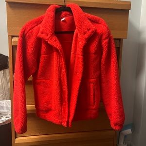 red teddy coat